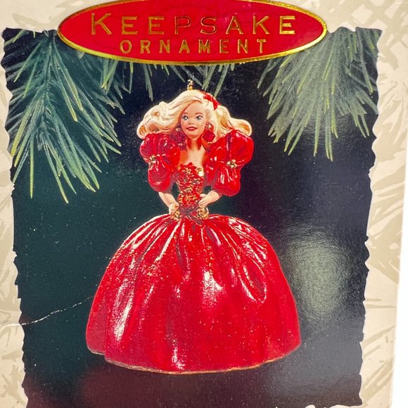 Barbie Hallmark Keepsake Ornament Holiday #1 In Series New Collector Series 1993 - Picture 3 of 8